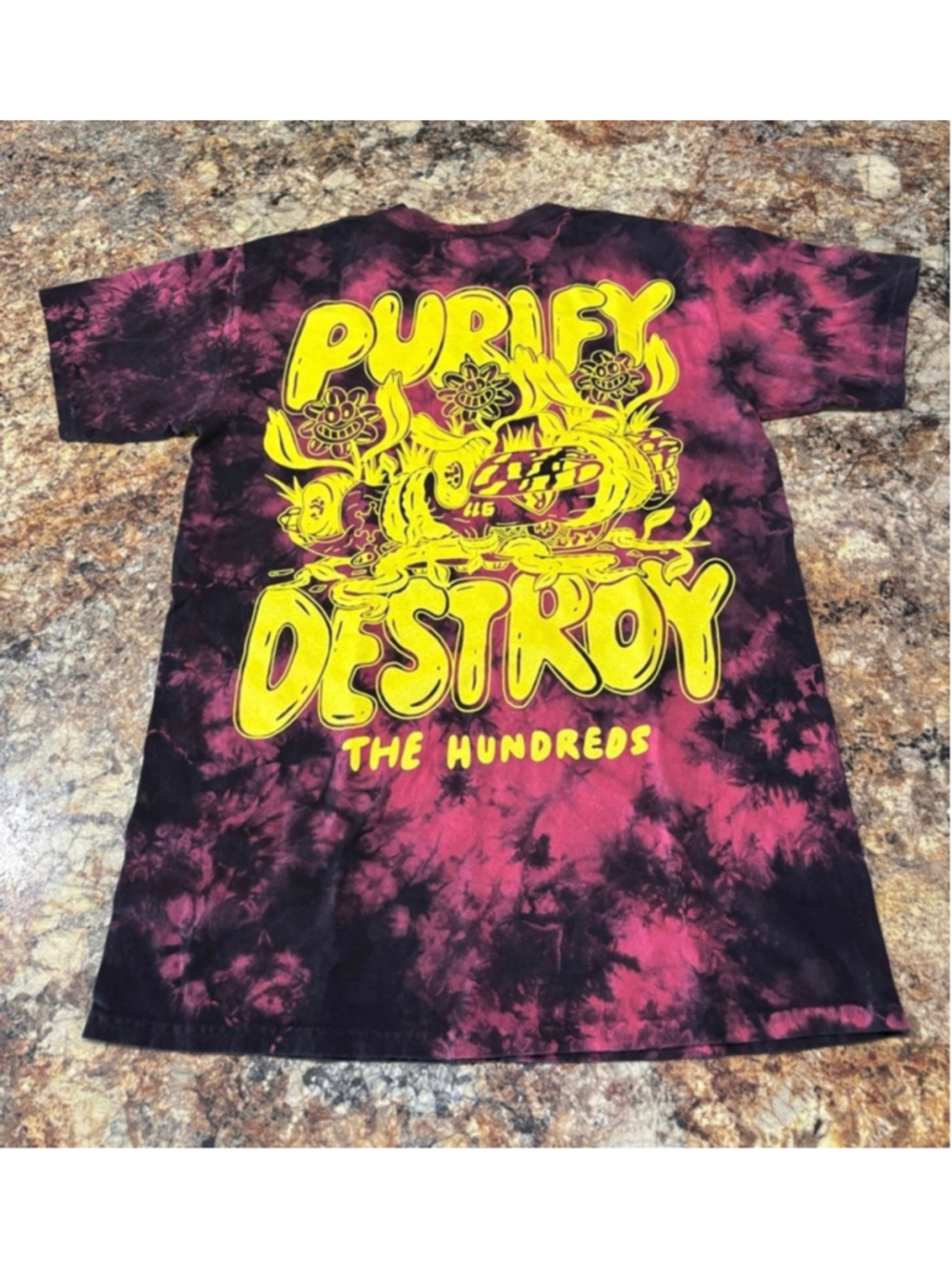 The Hundreds “Purify Destroy” Tie-Dye Graphic Tee